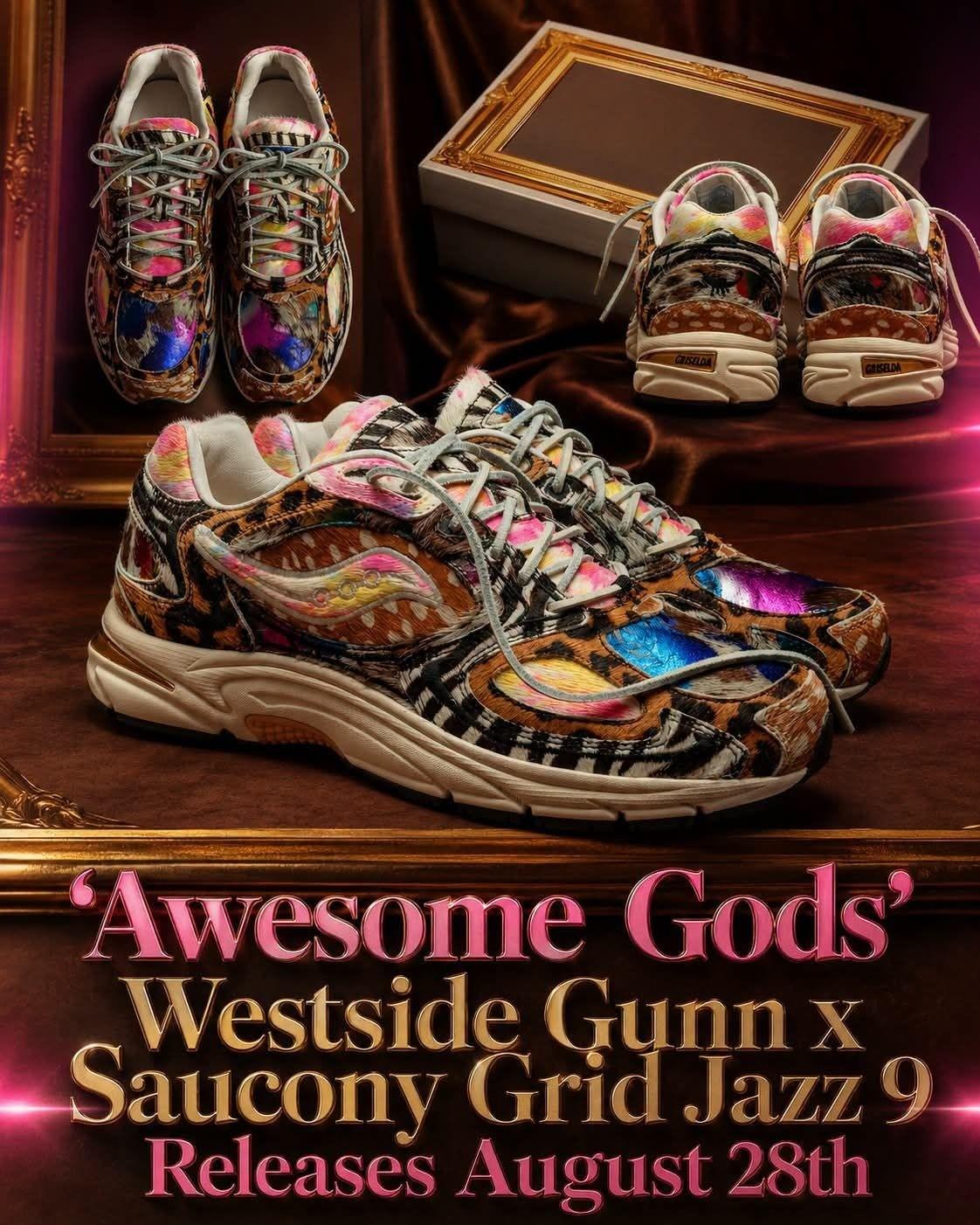 复古奢感拉满,Westside Gunn索康尼联名限量跑鞋